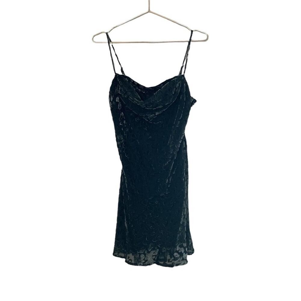 ASTR the Label Gabi Dress Dark Slate Leopard Size Medium‎ NWT